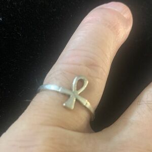 Silver Ankh Ring